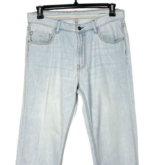 Tommy Bahama Men's W34 Blue Standard Fit Straight Denim Jeans 100% Cotton Blue - Picture 4 of 11